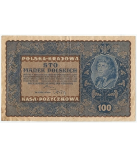 100 marek polskich (PKKP), rok 1919, stan 3, IJ seria I