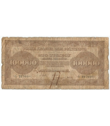 100000 marek polskich 1923, st. 4/4-
