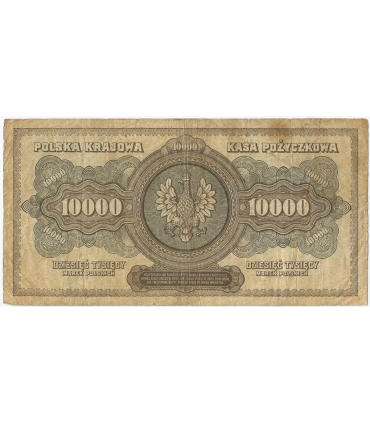 10000 marek polskich 1922 ser. H, st. 5