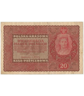 20 marek polskich (PKKP) 1919, stan 3, II serja CT