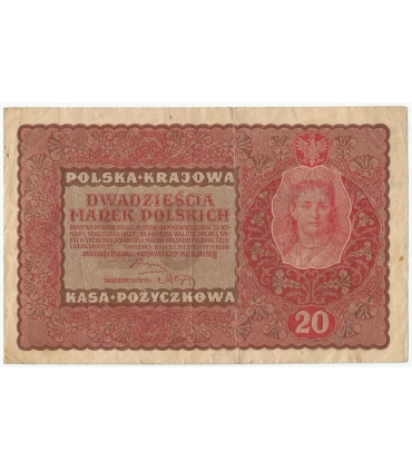 20 marek polskich (PKKP) 1919, stan 3, II serja CT