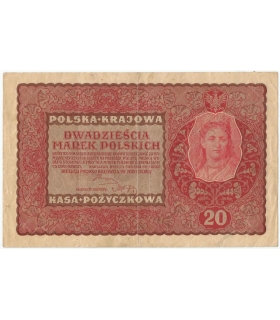 20 marek polskich (PKKP) 1919, stan 3, II serja FU