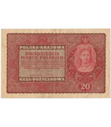 20 marek polskich (PKKP) 1919, stan 3, II serja FU