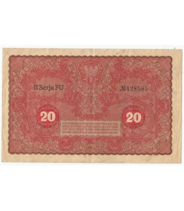 20 marek polskich (PKKP) 1919, stan 3, II serja FU