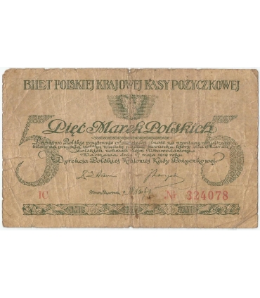 5 marek polskich 17 maja 1919, Seria IC, stan 5