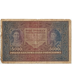 5000 marek polskich, rok 1920, II Serja AS stan 4