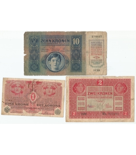 Austro-Węgry, 2 korony, zwei kronen, ket korona, 1917, stan 3-