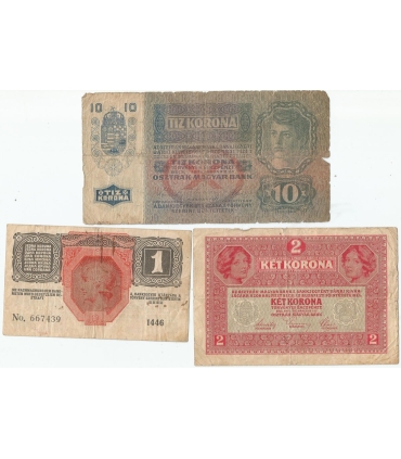 Austro-Węgry, 2 korony, zwei kronen, ket korona, 1917, stan 3-