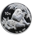 Chiny 10 YUANÓW 2007 srebrna Panda 1 uncja Ag 999, certyfikat