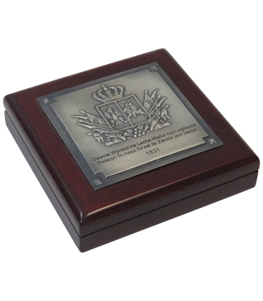 Klipa Powstanie Listopadowe 1831, srebro Ag925, certyfikat, Etui