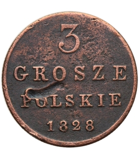 Królestwo Polskie 3 grosze 1840, stan 5