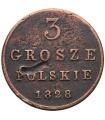 Królestwo Polskie 3 grosze 1828, stan 3-