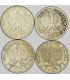 LOT 4 x 2 złote głowa kobiety 1932, 1933, 1934