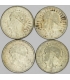 LOT 4 x 2 złote głowa kobiety 1932, 1933, 1934