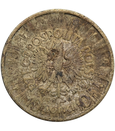 10 złotych Józef Piłsudski 1936, stan 3
