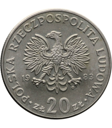 20 zł Marceli Nowotko 1983, stan 1-, rzadki rocznik