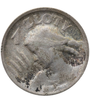 1 zł Żniwiarka 1924 rok róg i pochodnia, stan 3