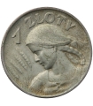 1 złoty 1925, Żniwiarka kropka po dacie, stan 3+
