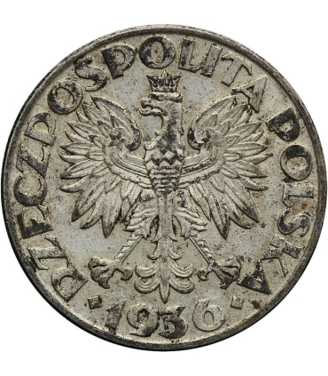 2 zł Żaglowiec 1936, stan 2