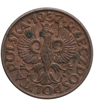 1 grosz, 1937, stan 3+