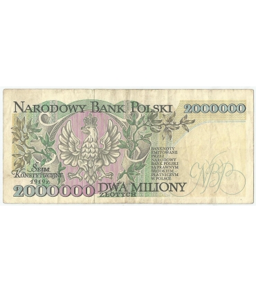 2000000 zł Paderewski 1993, seria B, stan 3-