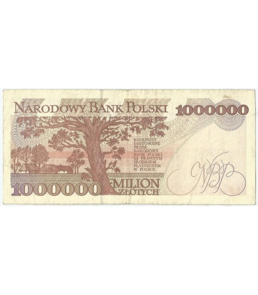 1000000 zł Władysław Reymont 1993, seria D, stan 3/3+