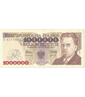 1000000 zł Władysław Reymont 1993, seria E, stan 2