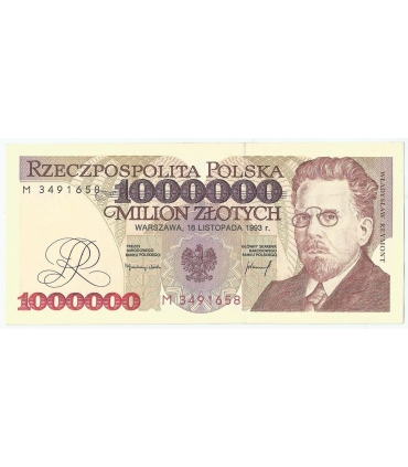 1000000 zł Władysław Reymont 1993, seria M, stan 2+