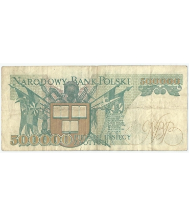 500000 zł Henryk Sienkiewicz 1990, seria H, stan 3