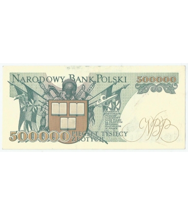 500000 zł Henryk Sienkiewicz 1990, seria P, stan 1-