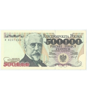 500000 zł Henryk Sienkiewicz 1993, seria R, stan 1-/2+
