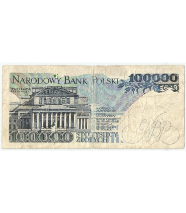 100000 zł Stanisław Moniuszko 1990, FAŁSZERSTWO z epoki