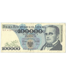 100000 zł Stanisław Moniuszko 1990, seria BD stan 3