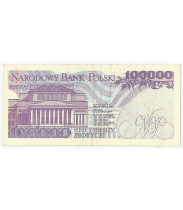 100000 zł Stanisław Moniuszko 1993, seria Z, stan 2-