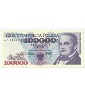 100000 zł Stanisław Moniuszko 1993, seria AE, stan 1-