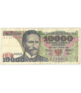 10000 zł Stanisław Wyspiański 1988, seria BZ, stan 3/3-