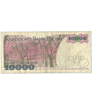 10000 zł Stanisław Wyspiański 1988, seria CB, stan 3-