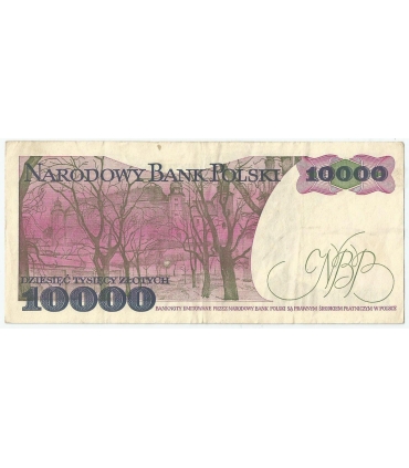 10000 zł Stanisław Wyspiański 1988, seria AH, stan 3