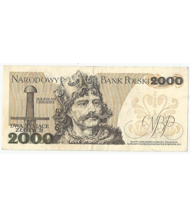2000 zł Mieszko i Chrobry, 1982, seria CD, stan 3+