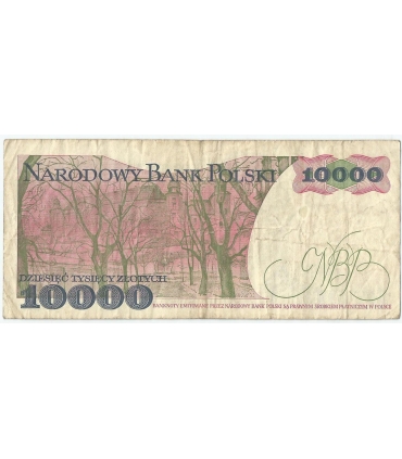 10000 zł Stanisław Wyspiański 1988, seria DP, stan 3-/4+