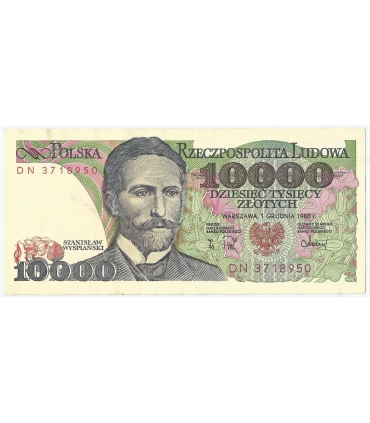 10000 zł Stanisław Wyspiański 1988, seria DN, stan 2