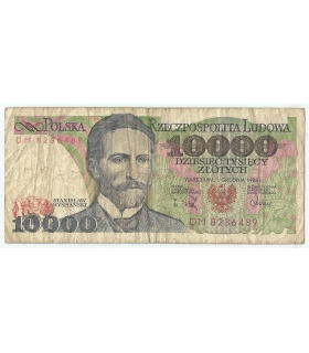 10000 zł Stanisław Wyspiański 1988, seria DP, stan 3-/4+
