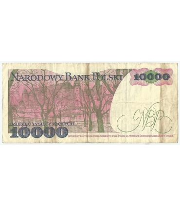 10000 zł Stanisław Wyspiański 1988, seria DL, stan 3/3-