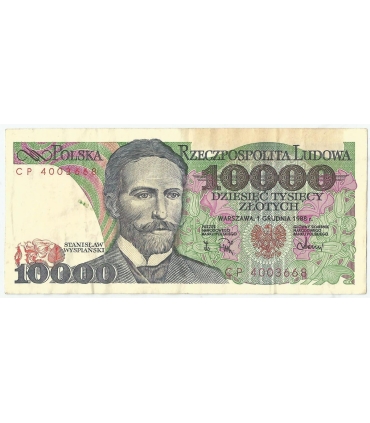 10000 zł Stanisław Wyspiański 1988, seria CP, stan 3/3-