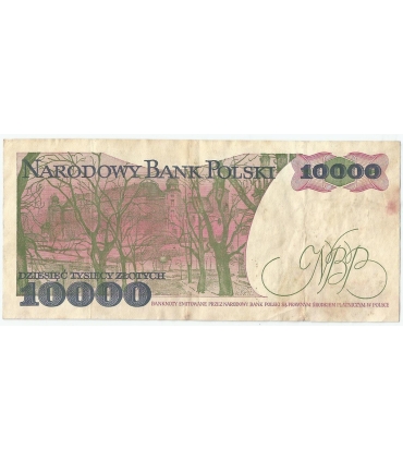 10000 zł Stanisław Wyspiański 1988, seria DN, stan 3