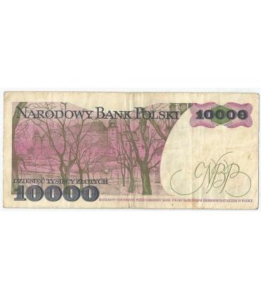 10000 zł Stanisław Wyspiański 1987, seria H, stan 3-