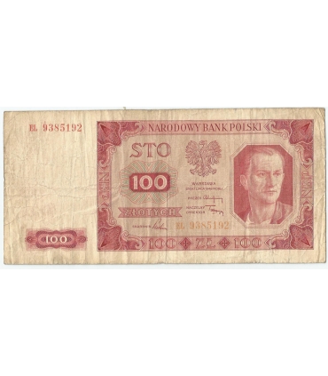 100 zł, 1948, seria EL, stan 3-/4+