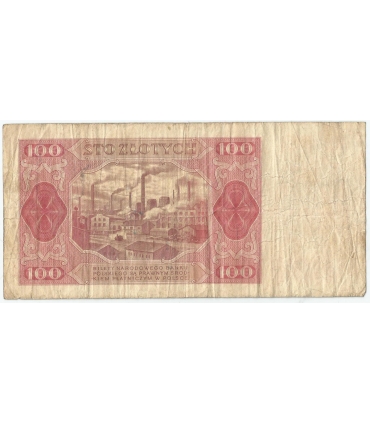 100 zł, 1948, seria FE, stan 3-/4+