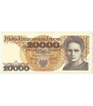 20000 zł, Maria Skłodowska-Curie, 1989, seria AR, stan 3/3+