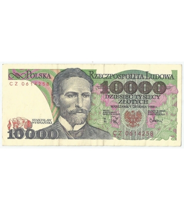 10000 zł Stanisław Wyspiański 1988, seria CZ, stan 3